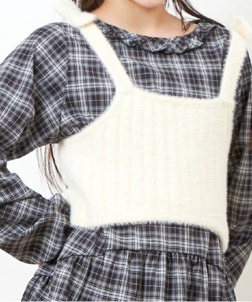 KP / ケーピー Tシャツ | troislapins ニットビスチェ＆チュニックセット(140～160) | 詳細15