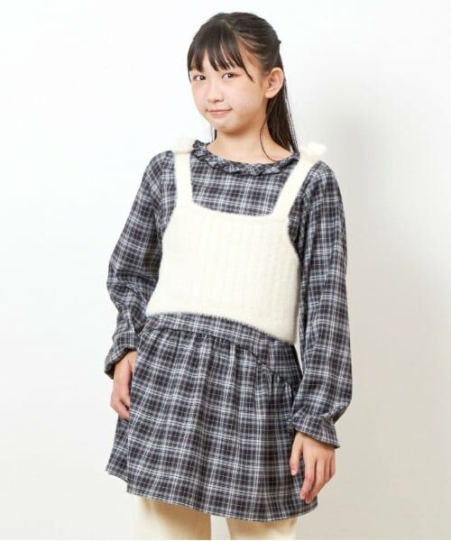 KP / ケーピー Tシャツ | troislapins ニットビスチェ＆チュニックセット(140～160) | 詳細16