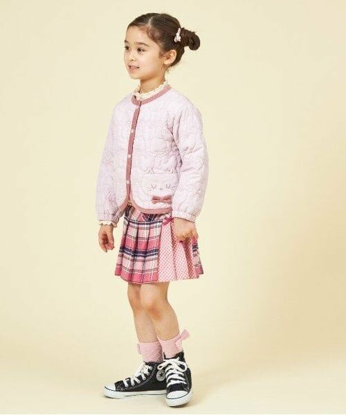 KP / ケーピー ブルゾン | KP ネコモチーフキルトジャケット(80～140) | 詳細12