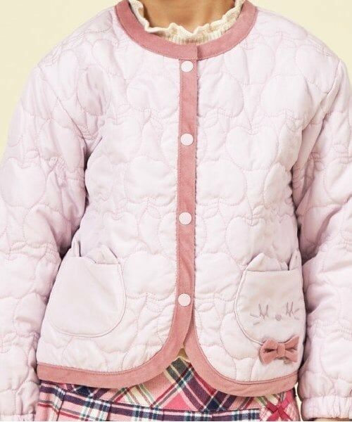 KP / ケーピー ブルゾン | KP ネコモチーフキルトジャケット(80～140) | 詳細13