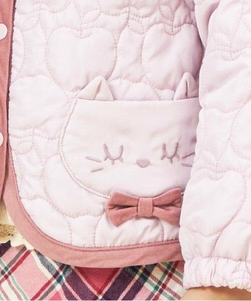 KP / ケーピー ブルゾン | KP ネコモチーフキルトジャケット(80～140) | 詳細14