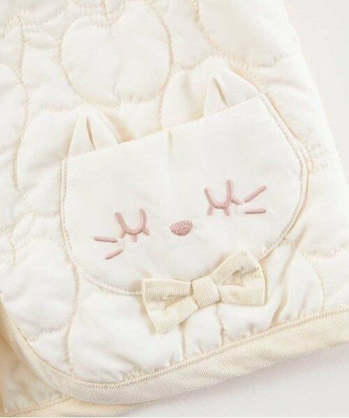 KP / ケーピー ブルゾン | KP ネコモチーフキルトジャケット(80～140) | 詳細6