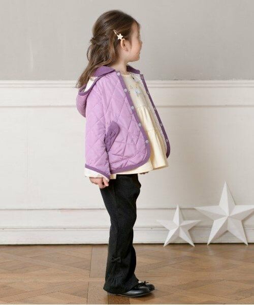 KP / ケーピー ブルゾン | KP 星座プリント裏地キルトジャケット(90～160) | 詳細1