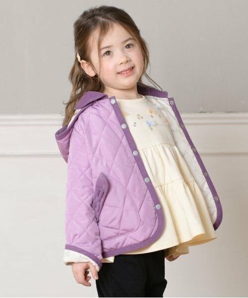 KP / ケーピー ブルゾン | KP 星座プリント裏地キルトジャケット(90～160) | 詳細3