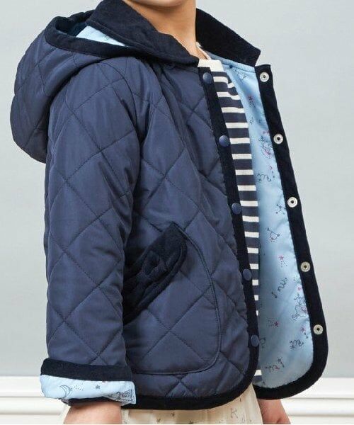 KP / ケーピー ブルゾン | KP 星座プリント裏地キルトジャケット(90～160) | 詳細5