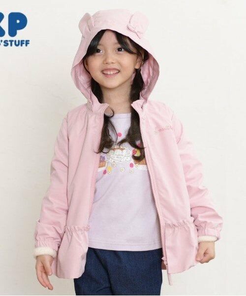 KP / ケーピー ブルゾン | KP うさ耳3wayブルゾン(80～150)（ピンク）