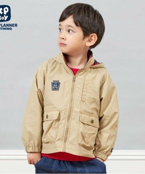KP / ケーピー ブルゾン | KPBOY 合繊マウンテンパーカー(90～160)（ベージュ）