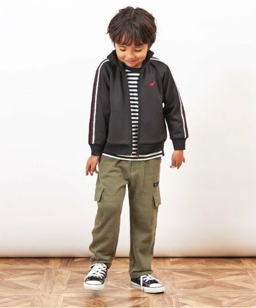 KP / ケーピー ブルゾン | KPBOY 恐竜刺しゅう袖ライン付きブルゾン(110～150) | 詳細14