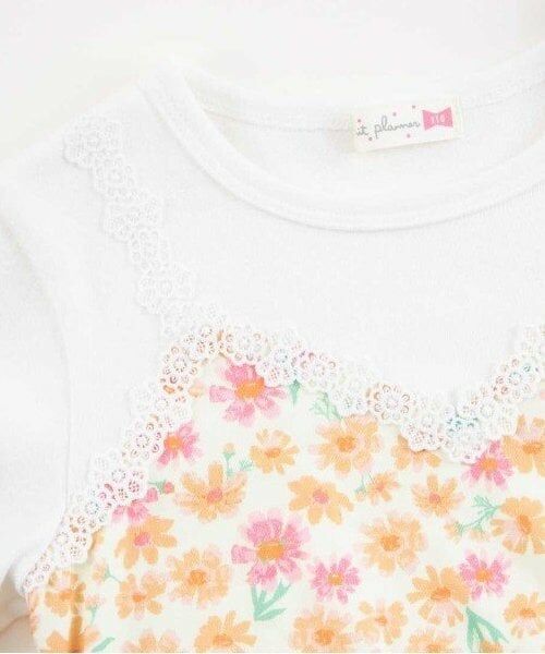 KP / ケーピー ミニ丈・ひざ丈ワンピース | KP コスモス柄レイヤード風長袖ワンピース(80～150) | 詳細5