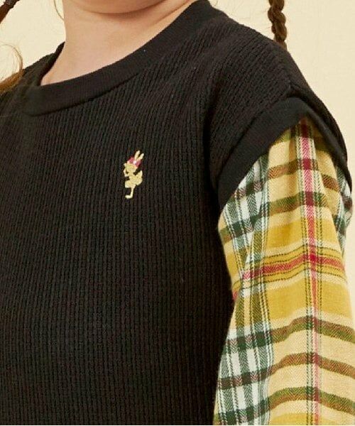 KP / ケーピー ミニ丈・ひざ丈ワンピース | KP レイヤード風チェックワンピース(90～160) | 詳細16