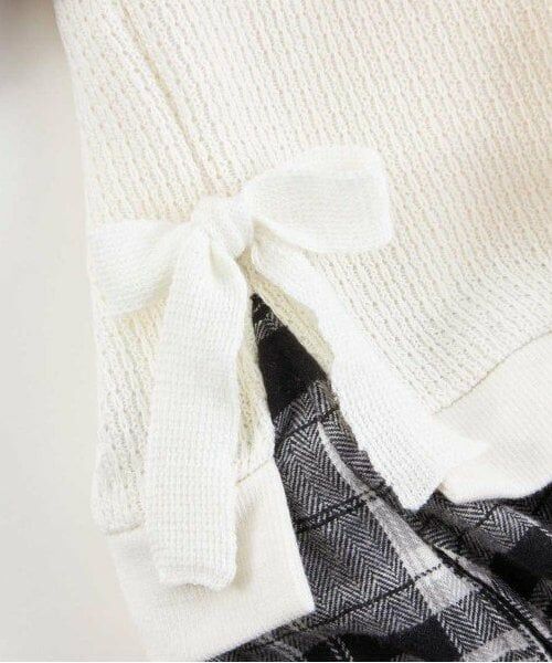 KP / ケーピー ミニ丈・ひざ丈ワンピース | KP レイヤード風チェックワンピース(90～160) | 詳細7