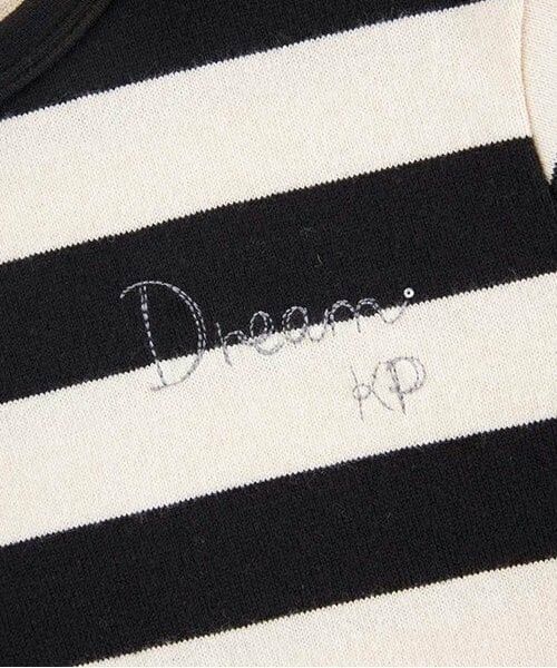 KP / ケーピー ミニ丈・ひざ丈ワンピース | KP 太ボーダー裾スカラップワンピース(90～160) | 詳細13