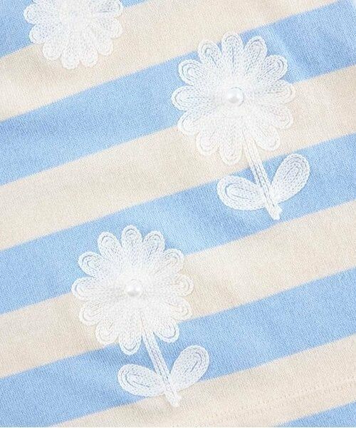 KP / ケーピー ミニ丈・ひざ丈ワンピース | KP 太ボーダー裾スカラップワンピース(90～160) | 詳細17