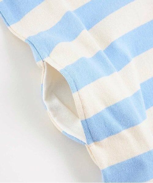 KP / ケーピー ミニ丈・ひざ丈ワンピース | KP 太ボーダー裾スカラップワンピース(90～160) | 詳細18