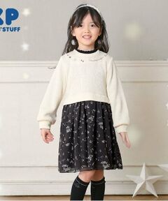 KP / ケーピー ミニ丈・ひざ丈ワンピース | KP 星座柄シフォンワンピース(90～150)