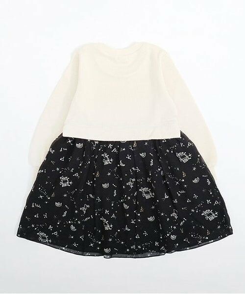 KP / ケーピー ミニ丈・ひざ丈ワンピース | KP 星座柄シフォンワンピース(90～150) | 詳細11