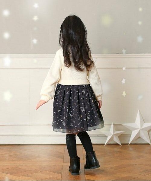 KP / ケーピー ミニ丈・ひざ丈ワンピース | KP 星座柄シフォンワンピース(90～150) | 詳細2