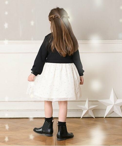 KP / ケーピー ミニ丈・ひざ丈ワンピース | KP 星座柄シフォンワンピース(90～150) | 詳細6