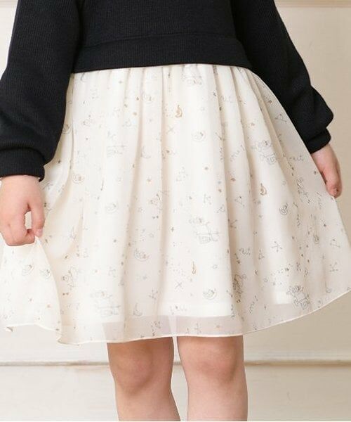 KP / ケーピー ミニ丈・ひざ丈ワンピース | KP 星座柄シフォンワンピース(90～150) | 詳細9