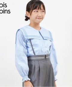 KP / ケーピー シャツ・ブラウス | troislapins ビッグカラーブラウス(140～160)