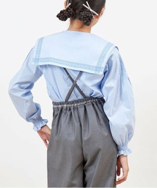 KP / ケーピー シャツ・ブラウス | troislapins ビッグカラーブラウス(140～160) | 詳細14