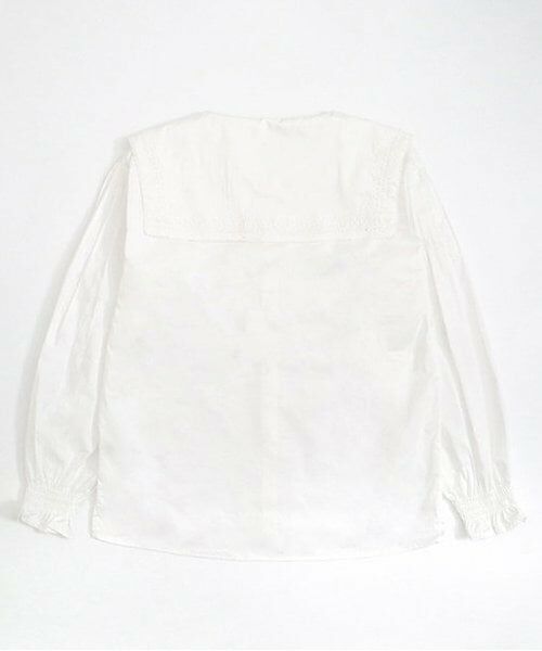 KP / ケーピー シャツ・ブラウス | troislapins ビッグカラーブラウス(140～160) | 詳細2