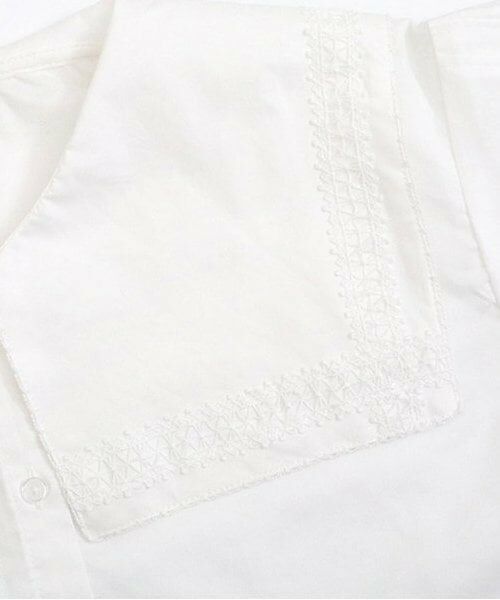 KP / ケーピー シャツ・ブラウス | troislapins ビッグカラーブラウス(140～160) | 詳細6