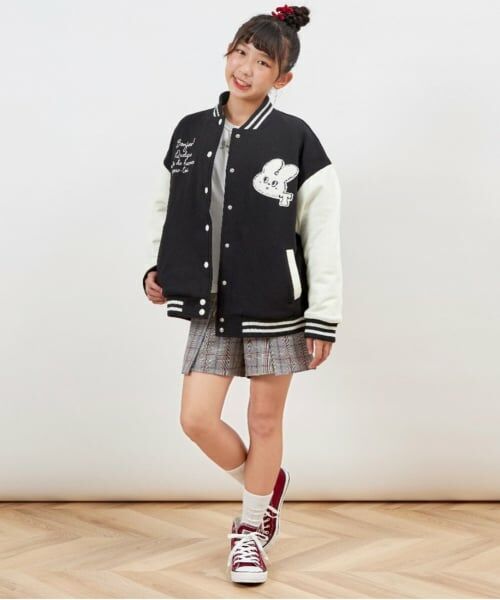 KP / ケーピー ブルゾン | troislapins うさぎワッペンスタジャン(140～160) | 詳細1