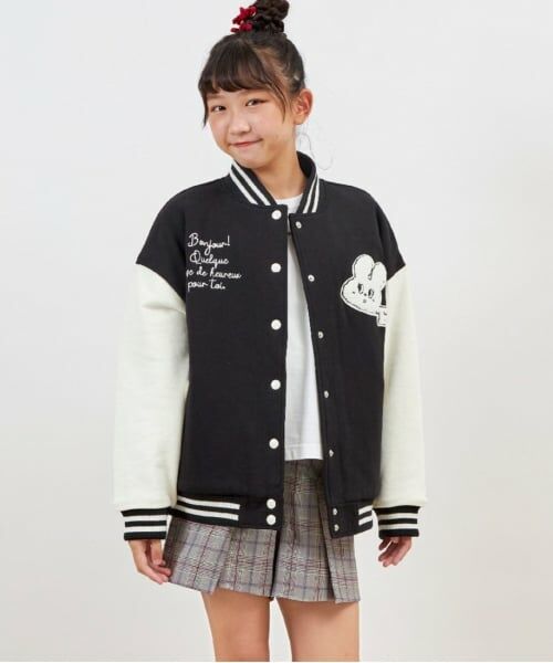 KP / ケーピー ブルゾン | troislapins うさぎワッペンスタジャン(140～160) | 詳細2