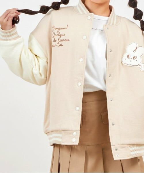 KP / ケーピー ブルゾン | troislapins うさぎワッペンスタジャン(140～160) | 詳細7