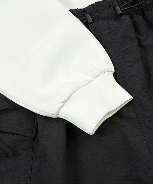 KP / ケーピー ミニ丈・ひざ丈ワンピース | troislapins ハーフジップドッキングカーゴワンピース(140～160) | 詳細4