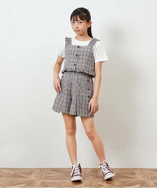 KP / ケーピー ショート・ハーフ・半端丈パンツ | troislapins ビスチェ&ショートパンツセット(140~160) | 詳細13