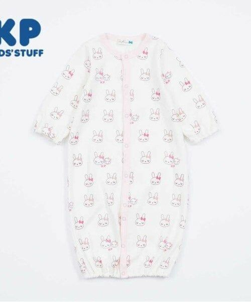 KP / ケーピー ロンパース | KP うさぎ総柄2WAYオール（オフ ホワイト）