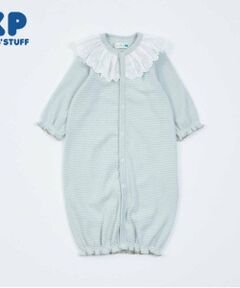 KP / ケーピー ロンパース | KP レース衿ボーダー柄2WAYオール