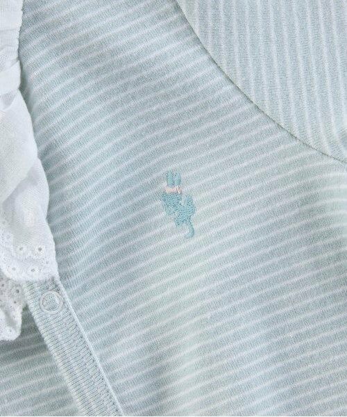 KP / ケーピー ロンパース | KP レース衿ボーダー柄2WAYオール | 詳細12