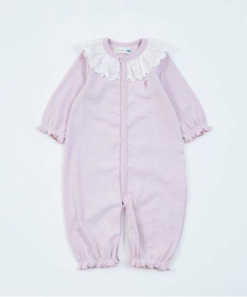 KP / ケーピー ロンパース | KP レース衿ボーダー柄2WAYオール | 詳細16