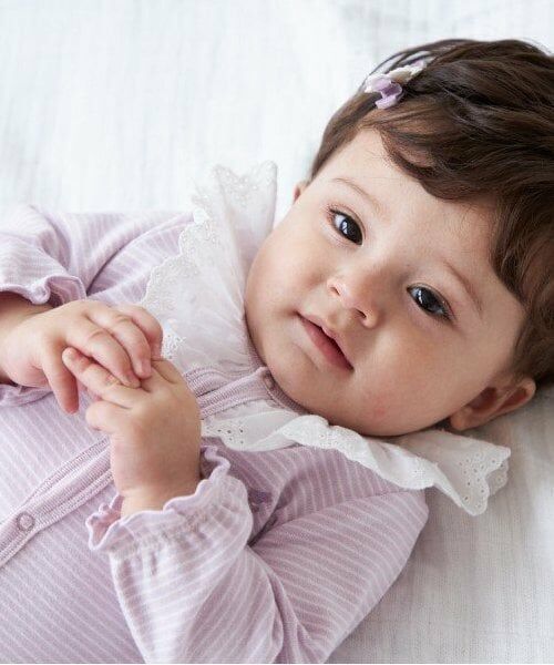 KP / ケーピー ロンパース | KP レース衿ボーダー柄2WAYオール | 詳細6