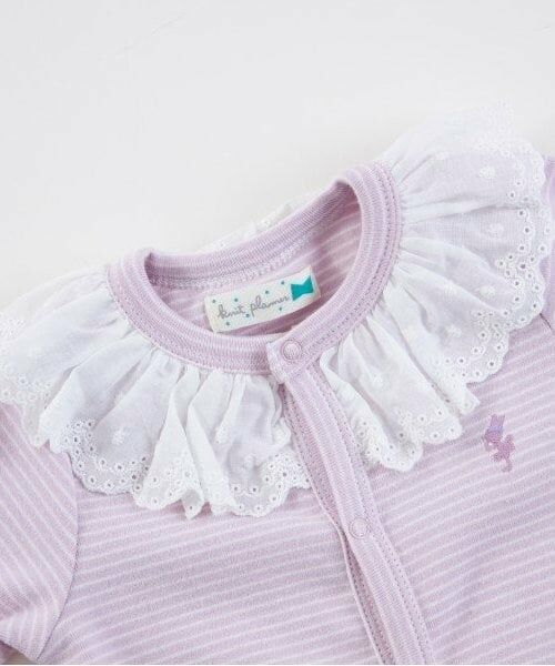 KP / ケーピー ロンパース | KP レース衿ボーダー柄2WAYオール | 詳細7