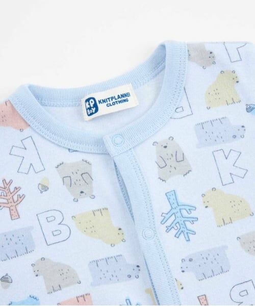 KP / ケーピー ロンパース | KPBOY 日本製/クマ総柄スムース2WAYドレス | 詳細1