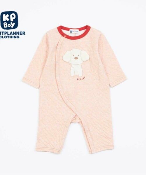 KP / ケーピー ロンパース | KPBOY 日本製/犬モチーフオーガニック接結カバーオール（オレンジ）