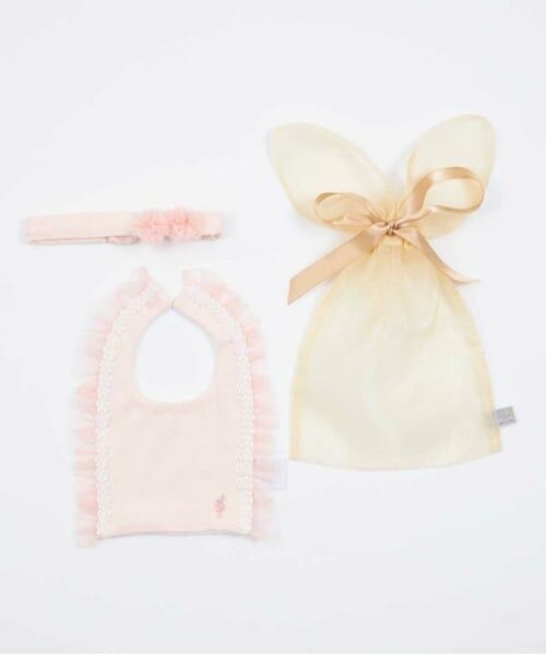 KP / ケーピー スタイ・ビブ | KP うさ耳ギフト袋付きヘアバンド＆スタイセット | 詳細1