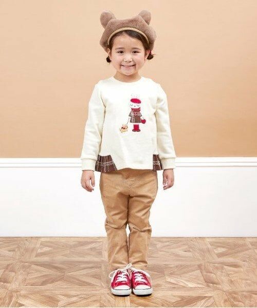 KP / ケーピー その他パンツ | KP(ケーピー)ストレッチコーデュロイテーパードパンツ(110～140) | 詳細13