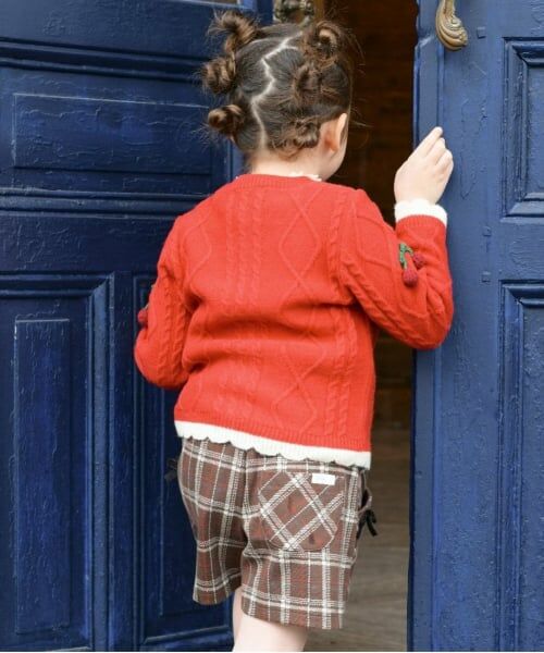 KP / ケーピー ショート・ハーフ・半端丈パンツ | KP(ケーピー)チェックスカート風キュロット(90～140) | 詳細10