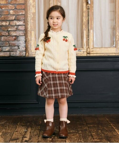 KP / ケーピー ショート・ハーフ・半端丈パンツ | KP(ケーピー)チェックスカート風キュロット(90～140) | 詳細11