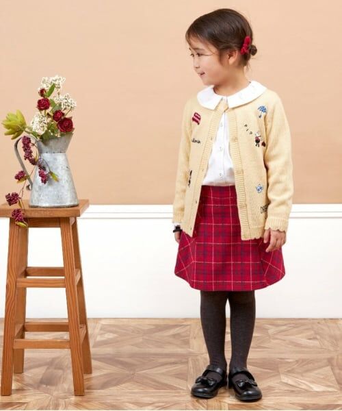 KP / ケーピー ショート・ハーフ・半端丈パンツ | KP(ケーピー)チェックスカート風キュロット(90～140) | 詳細6