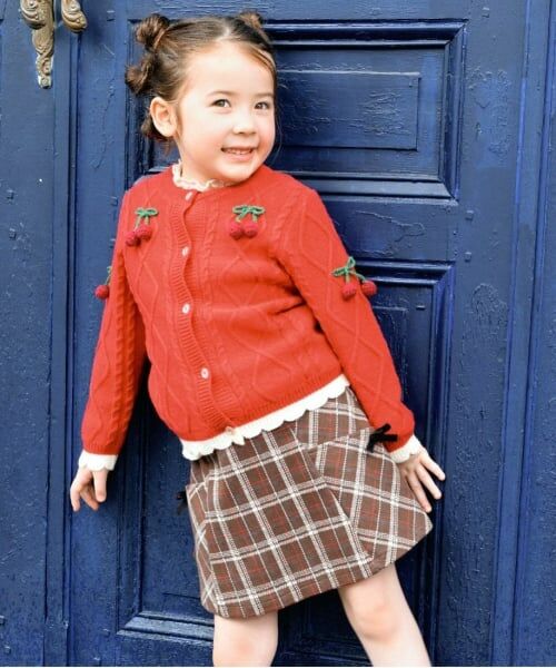 KP / ケーピー ショート・ハーフ・半端丈パンツ | KP(ケーピー)チェックスカート風キュロット(90～140) | 詳細8