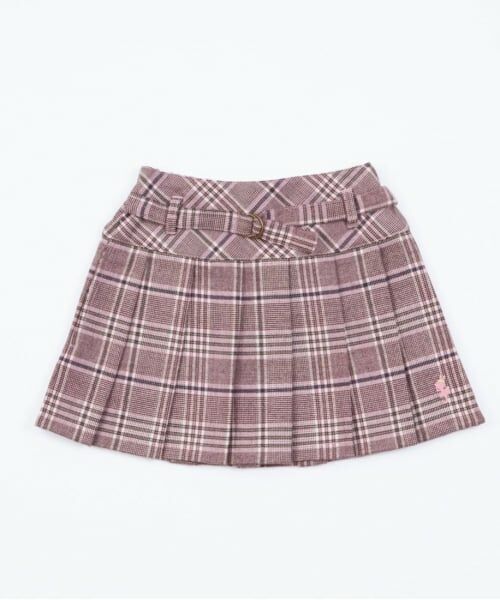 KP / ケーピー ミニ・ひざ丈スカート | KP(ケーピー)チェックプリーツスカート(110～140) | 詳細1