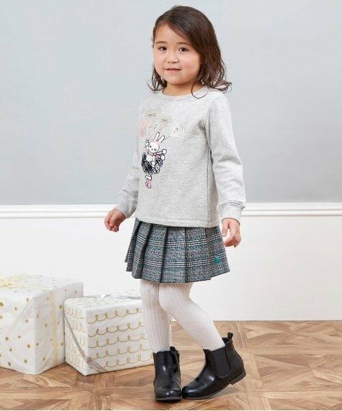 KP / ケーピー ミニ・ひざ丈スカート | KP(ケーピー)チェックプリーツスカート(110～140) | 詳細10