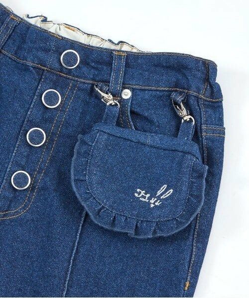 KP / ケーピー その他パンツ | troislapins(トロワラパン)移動ポケット付きデニムパンツ(140~160) | 詳細17