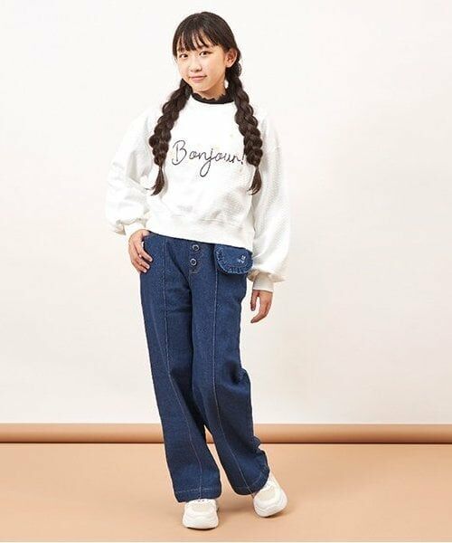 KP / ケーピー その他パンツ | troislapins(トロワラパン)移動ポケット付きデニムパンツ(140~160) | 詳細6